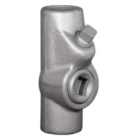 Silver iron conduit sealing fitting, 1/2 inch trade size, hazardous location rated