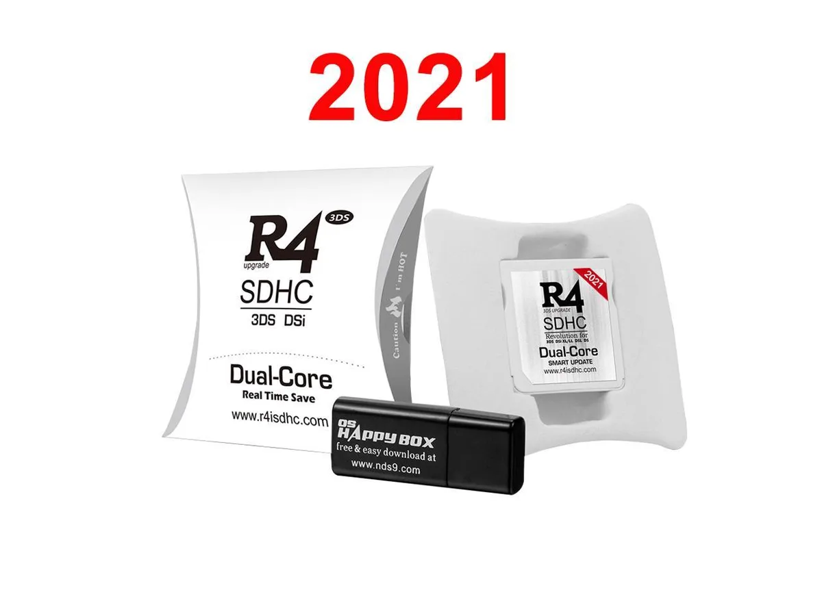 MSelec MSelec R4i SDHC Gold Pro Dual Core RTS Lite Flash Card Adapter Kit White 32GB 2021 — product photo