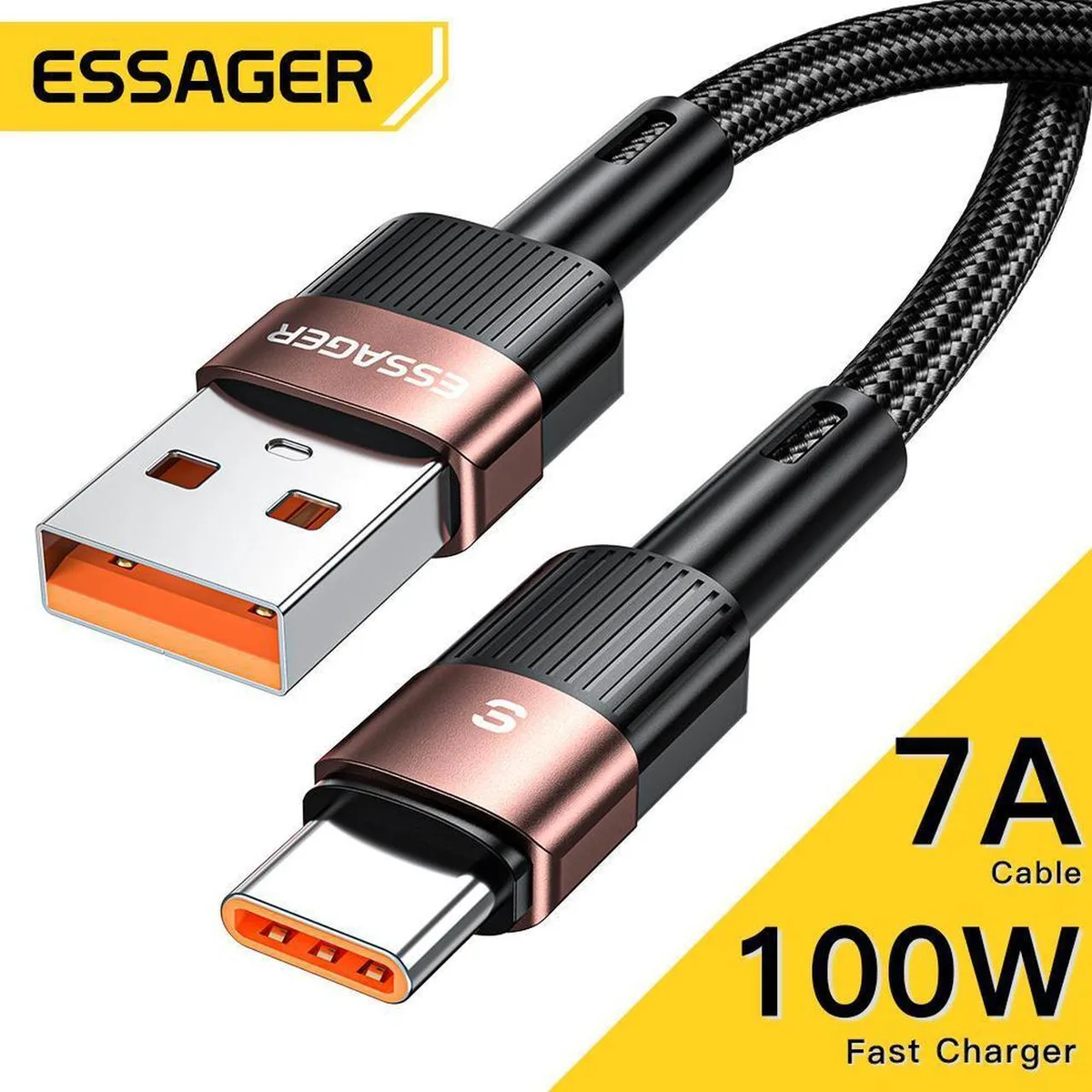 SMUGDESK SMUGDESK USB A to USB C Cable 3.3FT Nylon Braided 100W — product photo