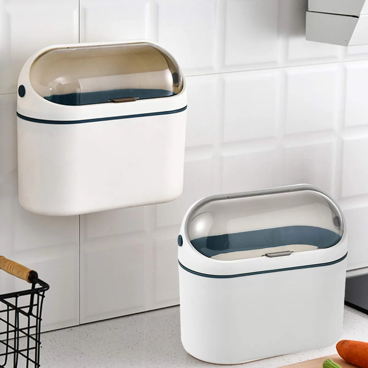  LALASTAR Mini-Blue Desktop Trash Can 0.5 Gal 12 Pack Blue — product photo