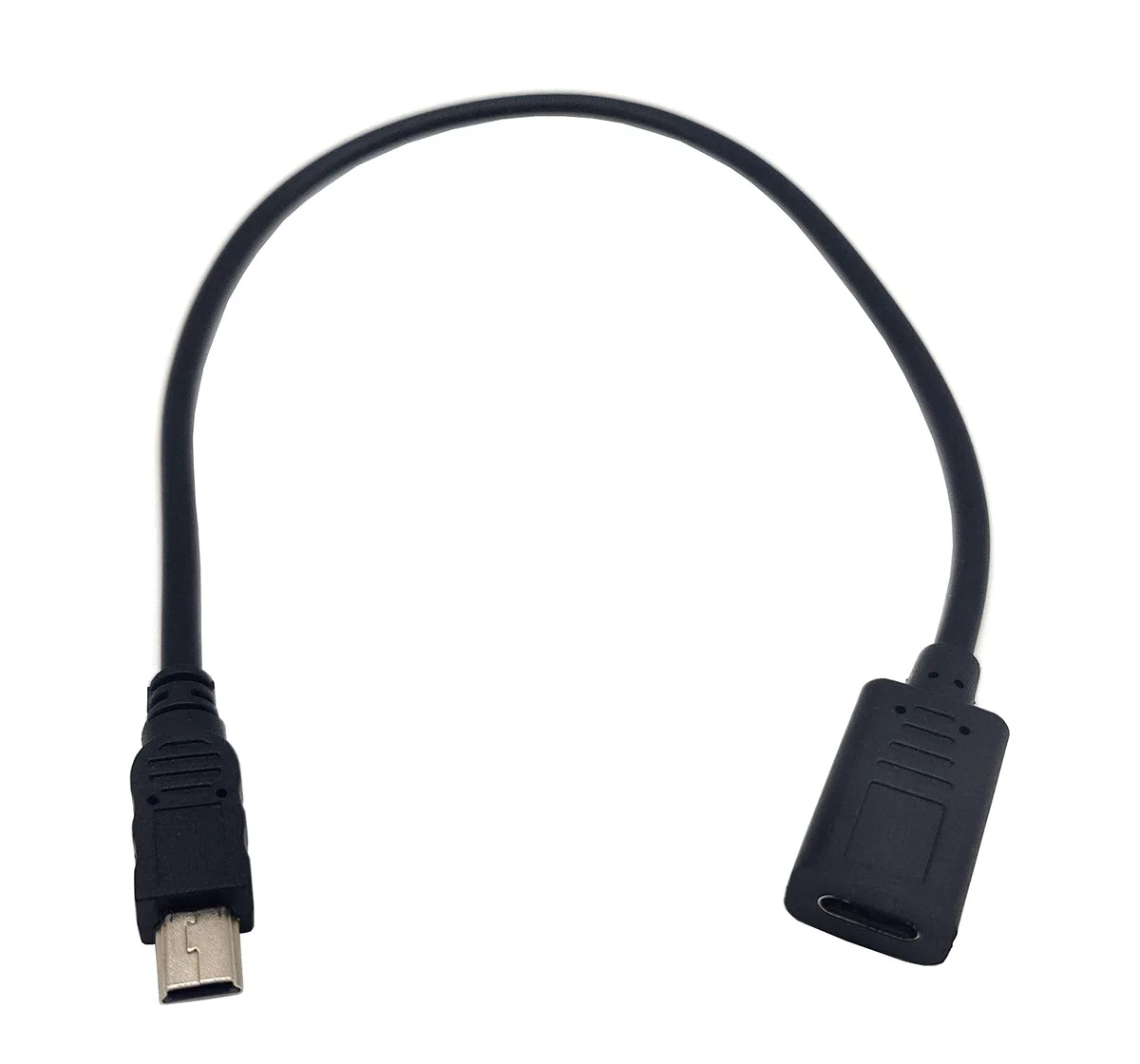 BUCIER BUCIER USB-C Female to Mini USB Male Cable 25 cm 90° — product photo