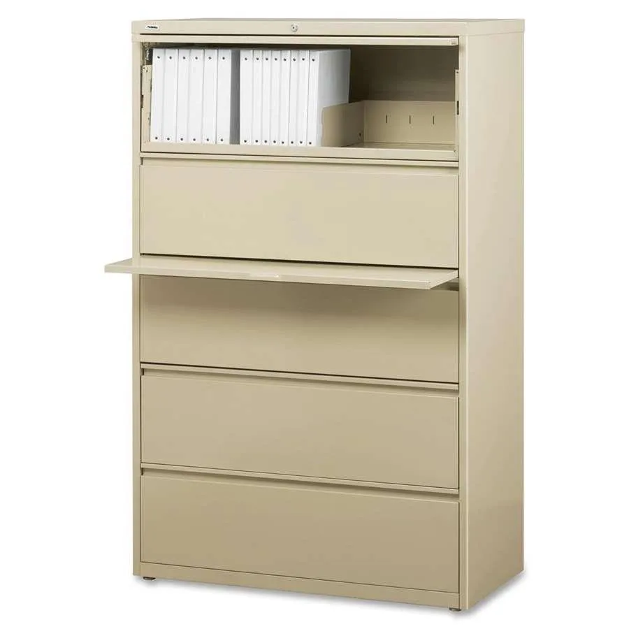 Lorell Lorell 60441 5-Drawer Lateral File 36x18x67 Putty office furniture — product photo