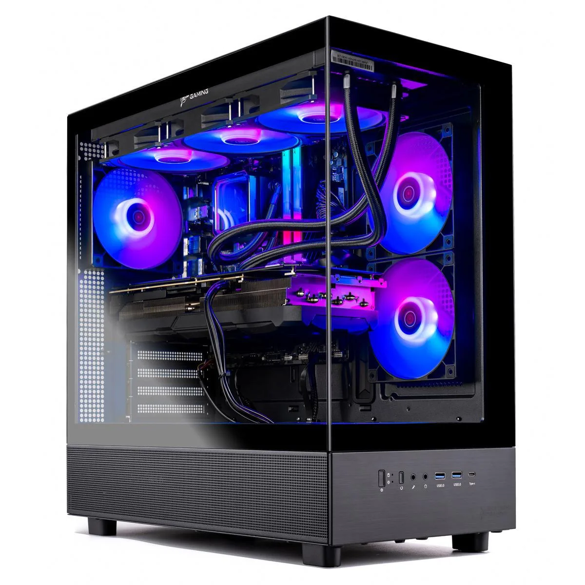 Skytech Skytech Azure 3 Ryzen 7 7700X Radeon RX 9070 XT 16GB 1TB NVMe 16GB DDR5 6000 360 AIO gaming PC — product photo