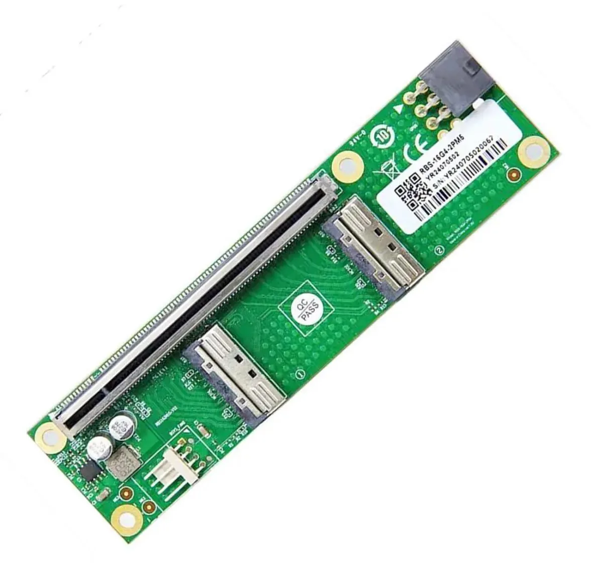 SMUGDESK SMUGDESK PCIe 5.0 x16 to Dual MCIO 8i SFF-TA-1016 Adapter with 6Pin Power — product photo