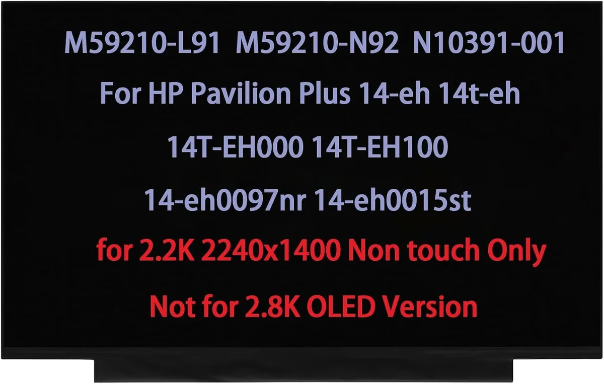NUOLAISUN NUOLAISUN 2.2K 2240x1400 laptop screen for HP Pavilion Plus 14-eh — product photo