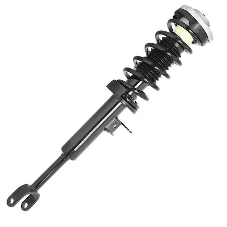 Silver metal front right complete strut assembly with coiled spring and top mount