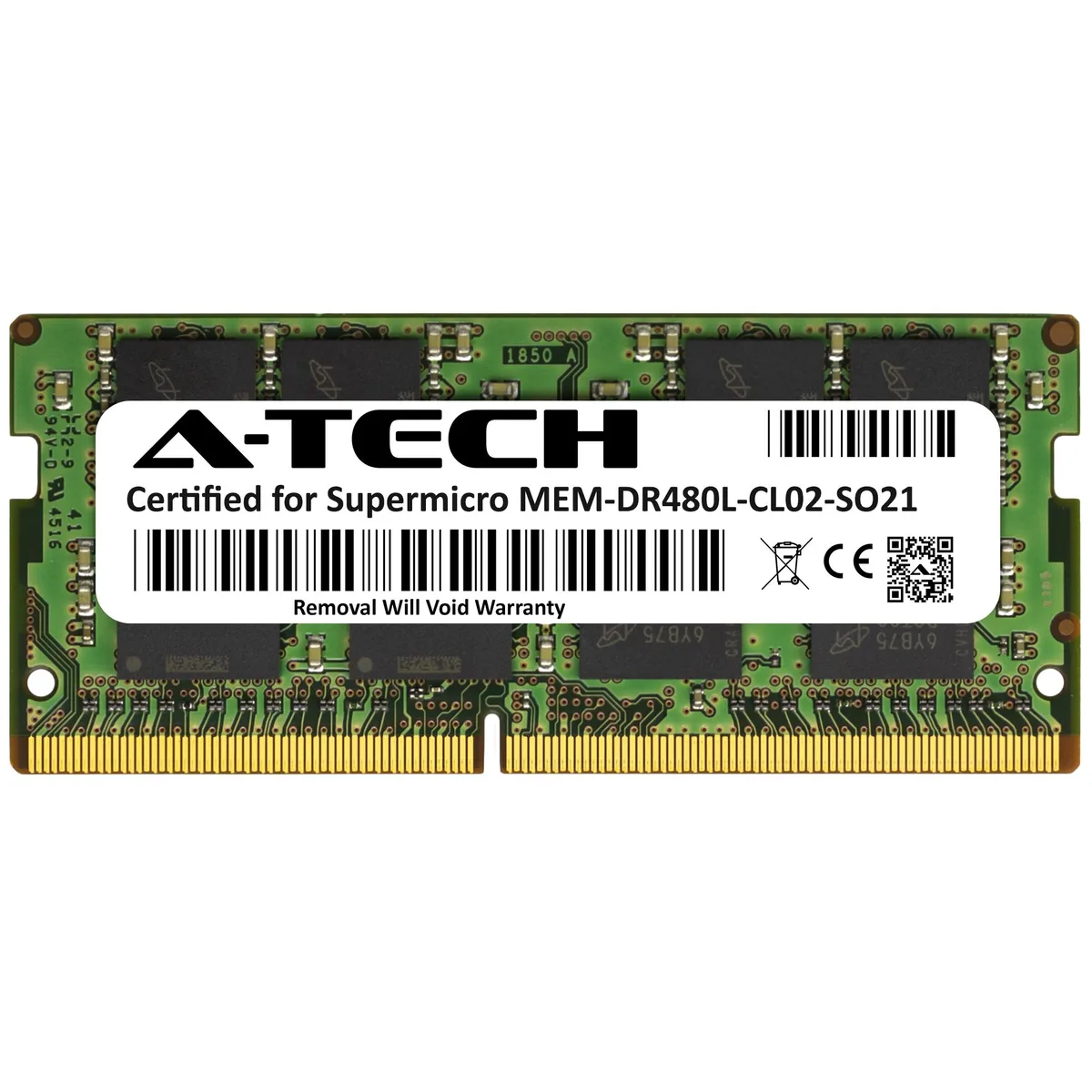A-Tech A-Tech Supermicro Certified MEM-DR480L-CL02-SO21 8GB DDR4 2133MHz laptop RAM — product photo