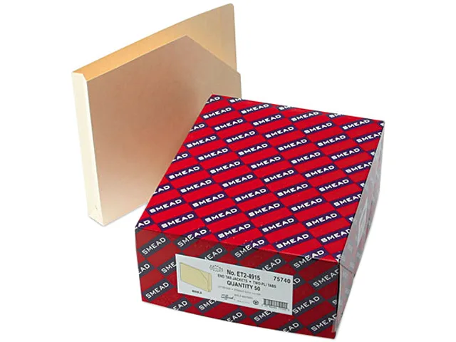 Smead Smead 75740 File Folder 14 Point Manila 1 1/2 Expansion Letter 50 Box — product photo
