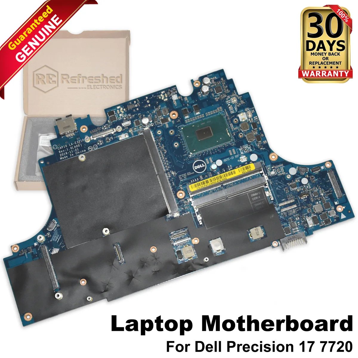 DELL DELL 5JP47 Precision 7720 Motherboard i5-7300HQ 2.5GHz laptop replacement part — product photo