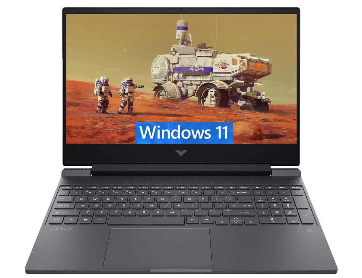 HP HP Victus 15 Raider Black AMD Ryzen 5 7535HS RX 6550M 32GB 2TB gaming laptop — product photo