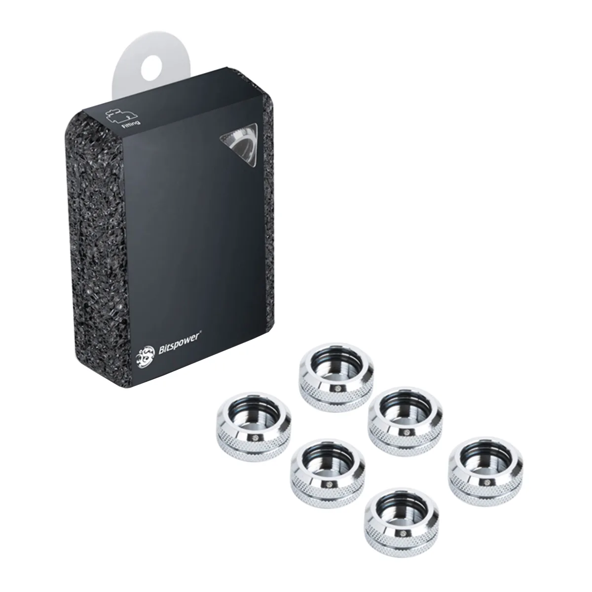Bitspower Bitspower BP-EML16-6P G1/4" Multi-Link Fitting 16mm OD 6-pack — product photo
