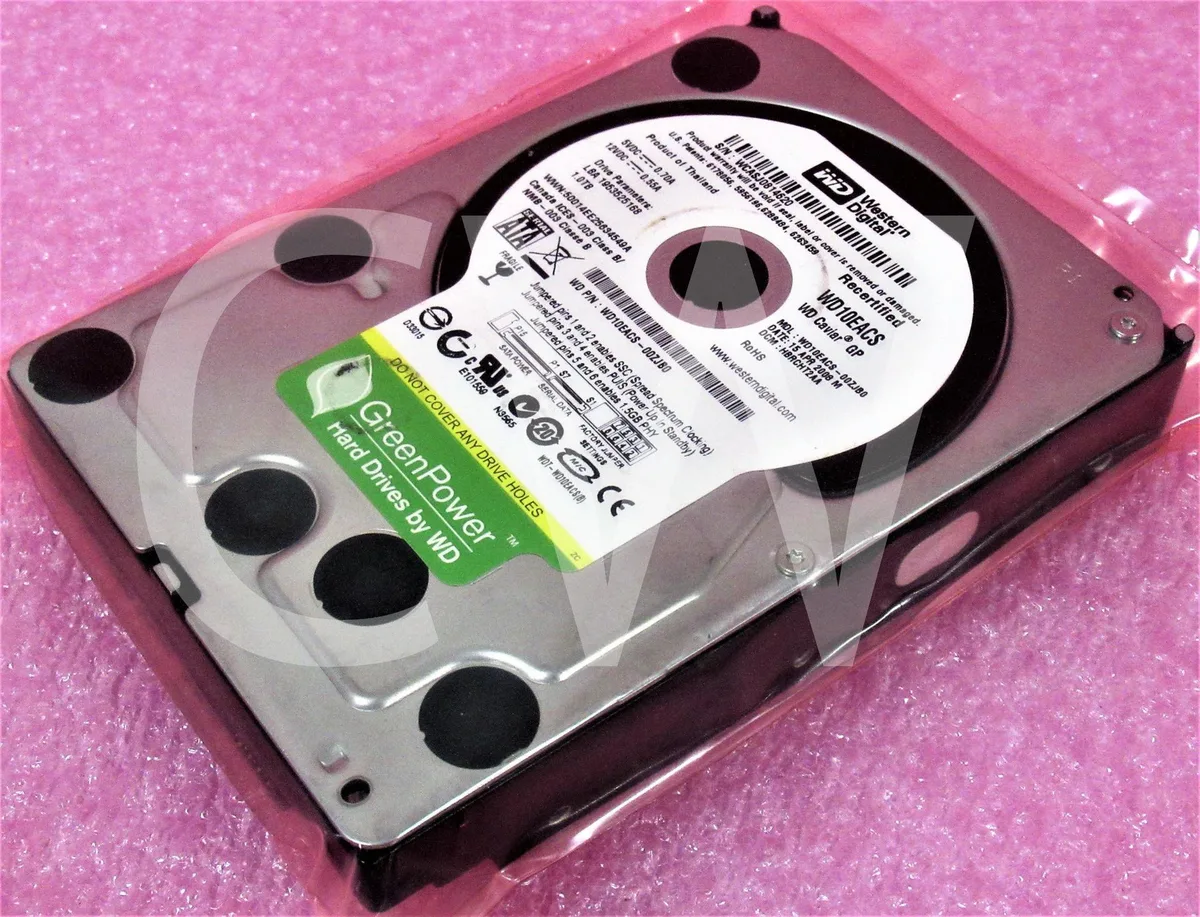 Western Digital Western Digital WD10EACS Caviar Green 1TB 7200RPM 16MB 3.5" SATA internal hard drive — product photo