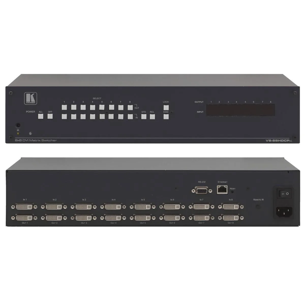 Kramer Electronics Kramer Electronics VS-88HDCPxl 8x8 DVI Matrix Switcher — product photo