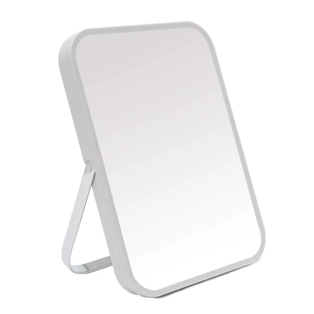 YEAKE 8-Inch Portable Folding Bath Mirror Light Gray — product photo