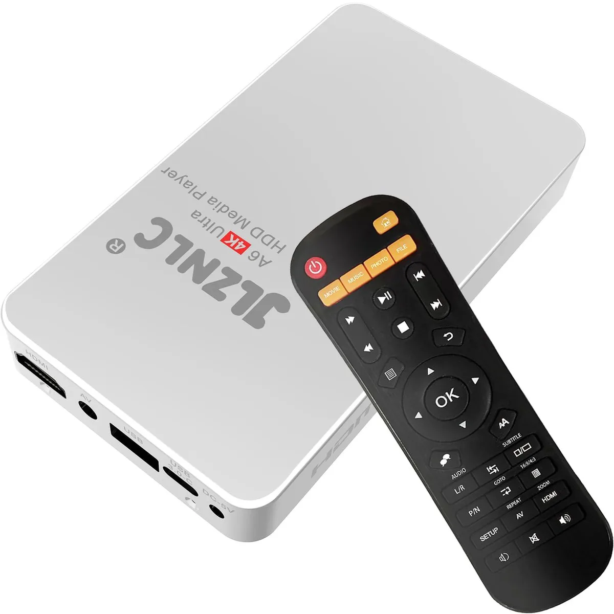  JLZNLC A6-01 4K digital signage media player — product photo