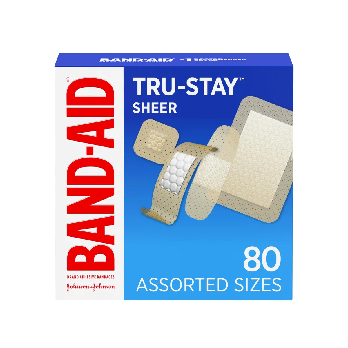  Band-Aid 111713400 Sheer Adhesive Bandages 80 Count — product photo