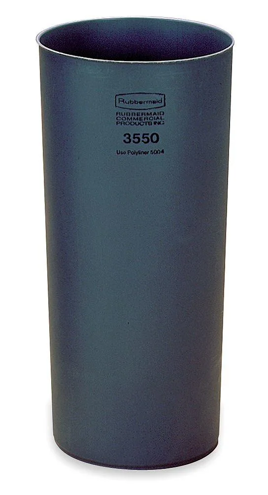 Rubbermaid Rubbermaid FG355000GRAY 27" 21.00 gal Gray LLDPE Rigid Trash Can Liner cleaning — product photo