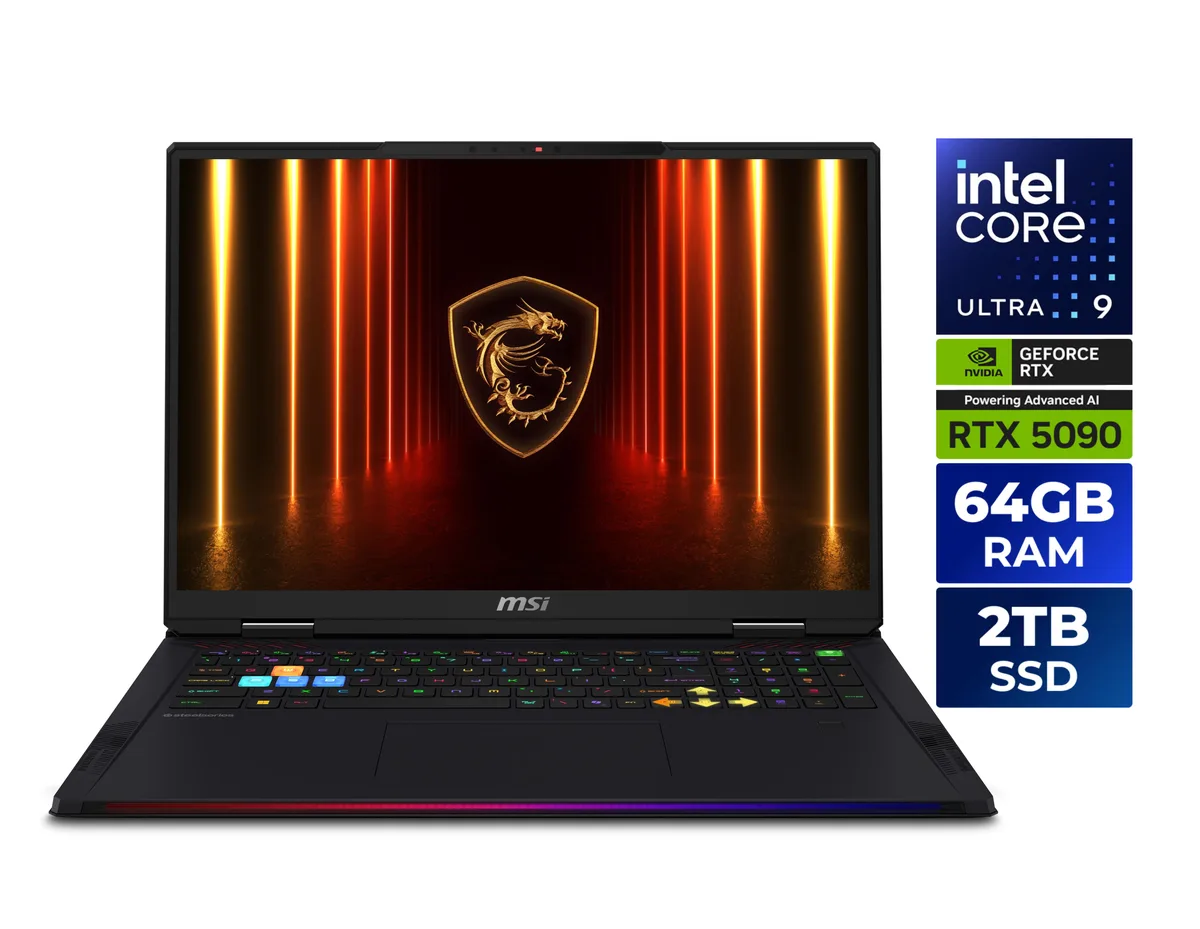 MSI MSI Raider 18 HX AI A2XWJG-069US gaming laptop — product photo