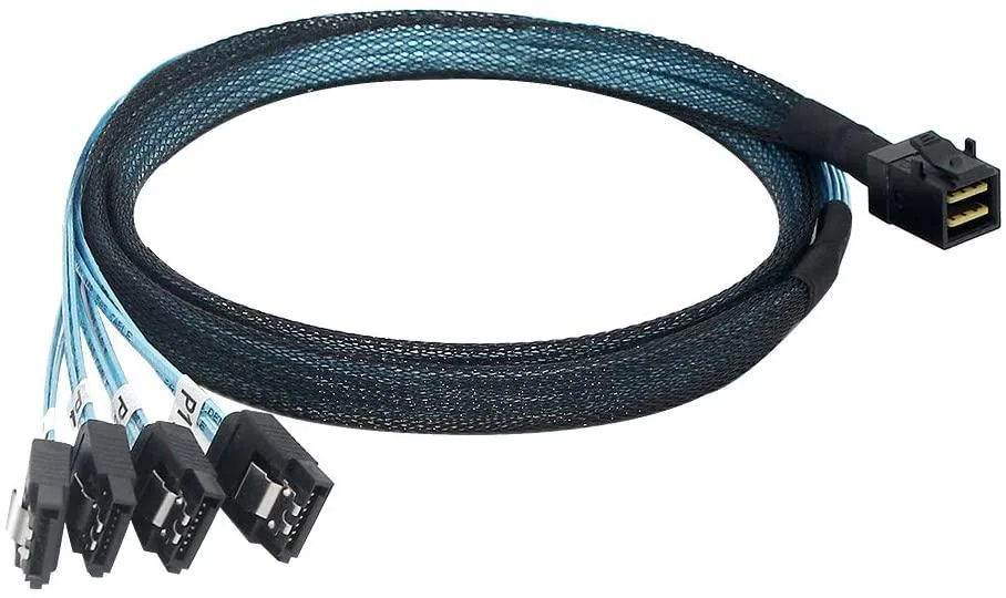 Marchez Vous Marchez Vous Mini SAS SFF-8643 to 4 SATA Cable 1.6ft — product photo