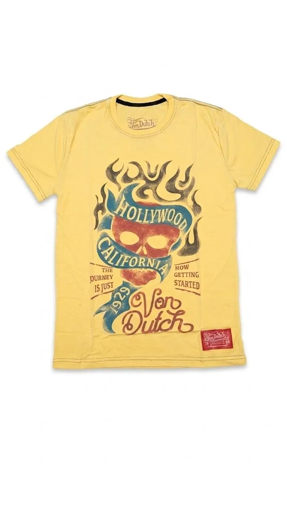 Von Dutch Von Dutch VD-LLCSSK Men's Graphic Tee Small Multi-Color — product photo