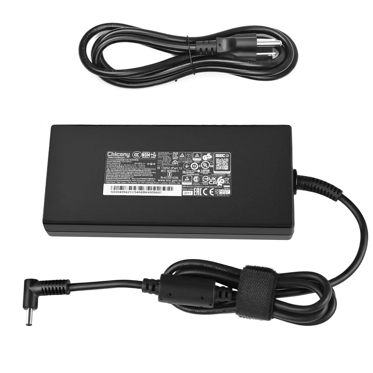 Vszerda Vszerda 240W 20V 12A power adapter for GS66 GF66 GF76 GL66 GL76 12U Sword 15 Crosshair 17 15 R6E — product photo