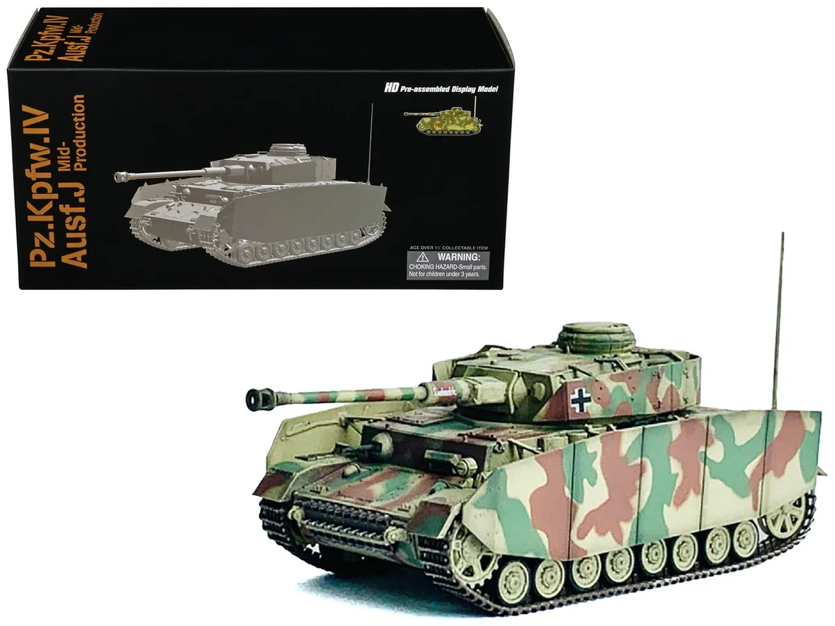 Dragon Models Dragon Models Germany Pz.Kpfw.IV Ausf.J Mid Production Tank NEO Dragon Armor 1/72 hobby collectible — product photo