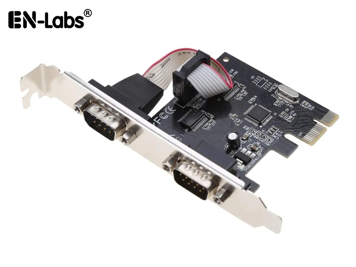 EN-Labs EN-Labs 2 Port RS-232 PCI Express Card CH382L Full Profile Bracket — product photo
