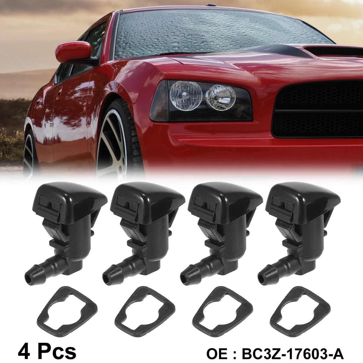 Unique-Bargains Unique-Bargains Windshield Washer Nozzle Kit 4pcs Ford F250 F350 F450 F550 Super Duty 2011-2016 BC3Z-17603-A — product photo