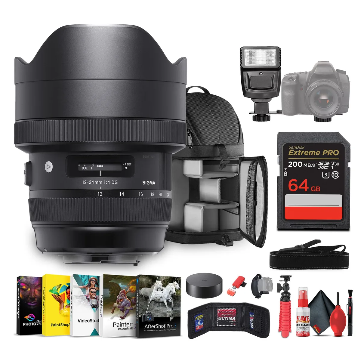 SIGMA SIGMA 12-24mm f/4 DG HSM Art Canon EF camera lens — product photo