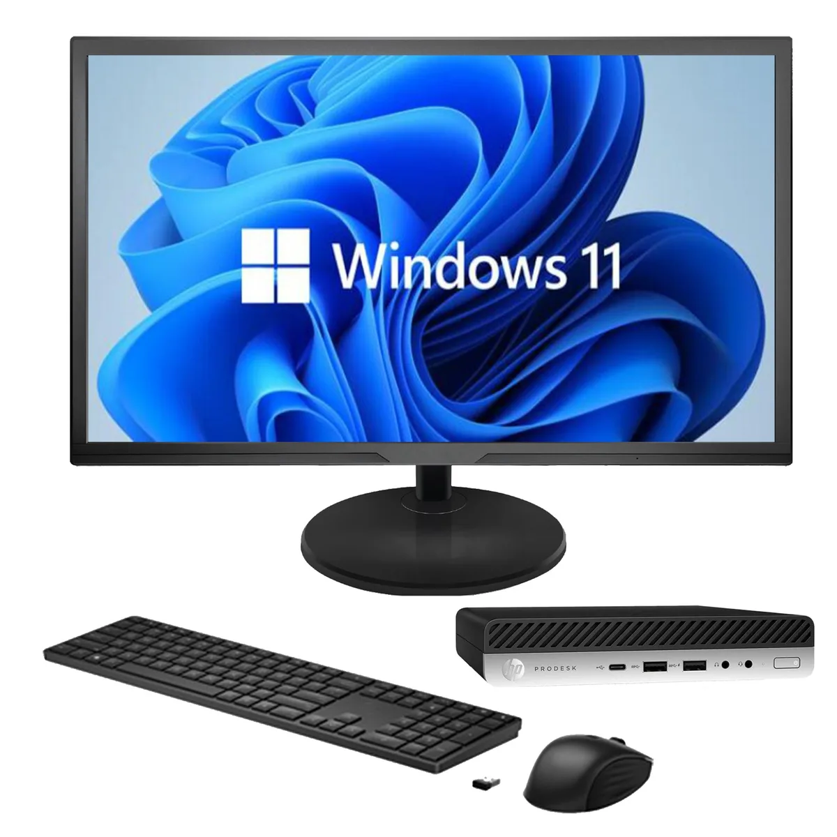 HP HP ProDesk 600 G4 Mini i5-8500T 16GB 256GB 22" Monitor — product photo