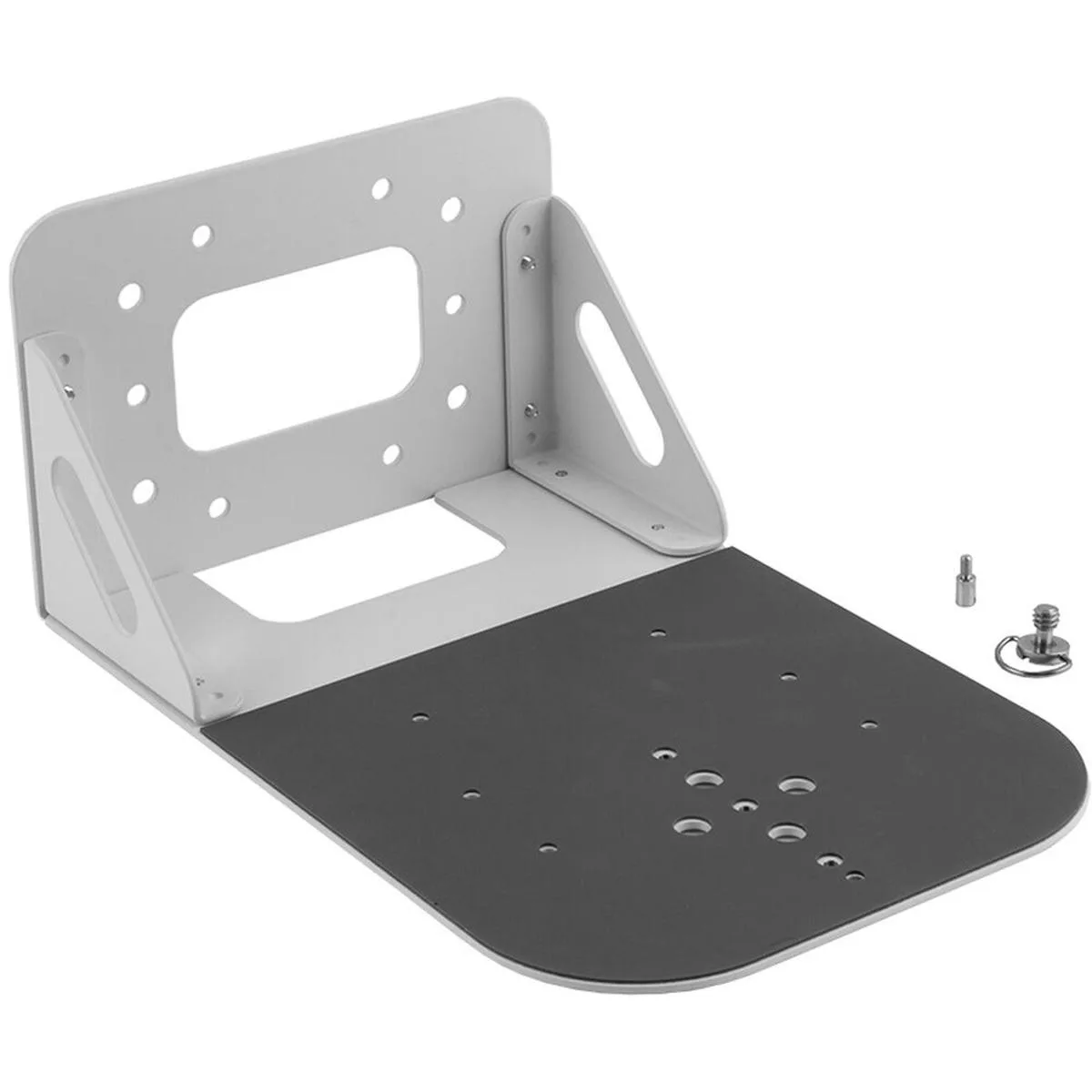 White wall bracket for CV605 camera, clean matte finish
