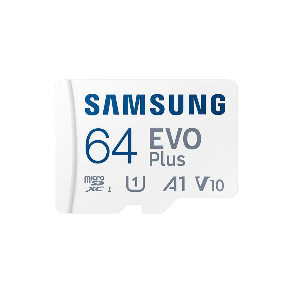 SAMSUNG SAMSUNG EVO Plus 64 GB MicroSD Card (2024) + SD Adapter — product photo