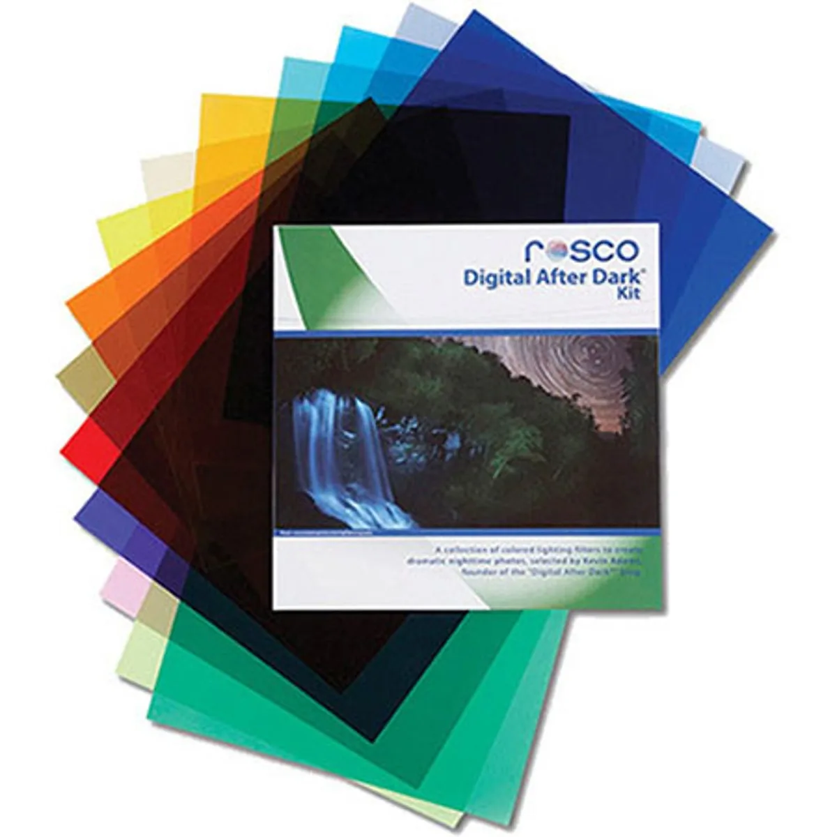 Rosco Rosco Digital After Dark Flash Pack 27 colors 55 filters 1.5 x 5.5" sheets studio — product photo