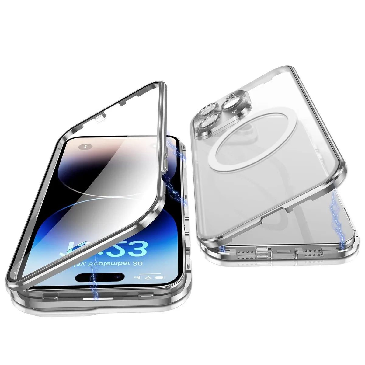 Jonwelsy Jonwelsy 2 in 1 accessory for iPhone 14 Pro 6.1" Silver — product photo