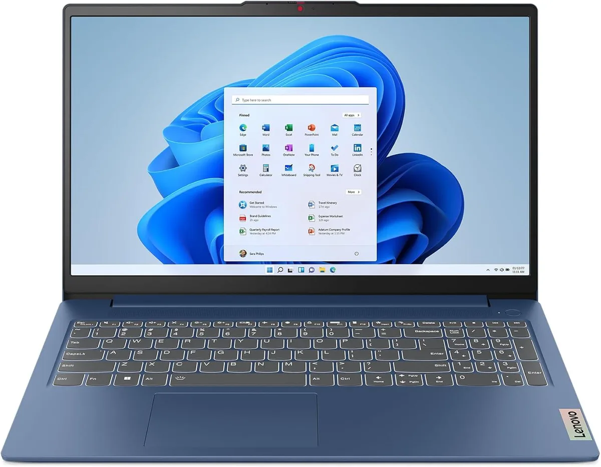 Lenovo Lenovo IdeaPad Slim 3 15.6" FHD Laptop AMD Ryzen 5 40 8GB DDR5 1024GB SSD Abyss Blue — product photo