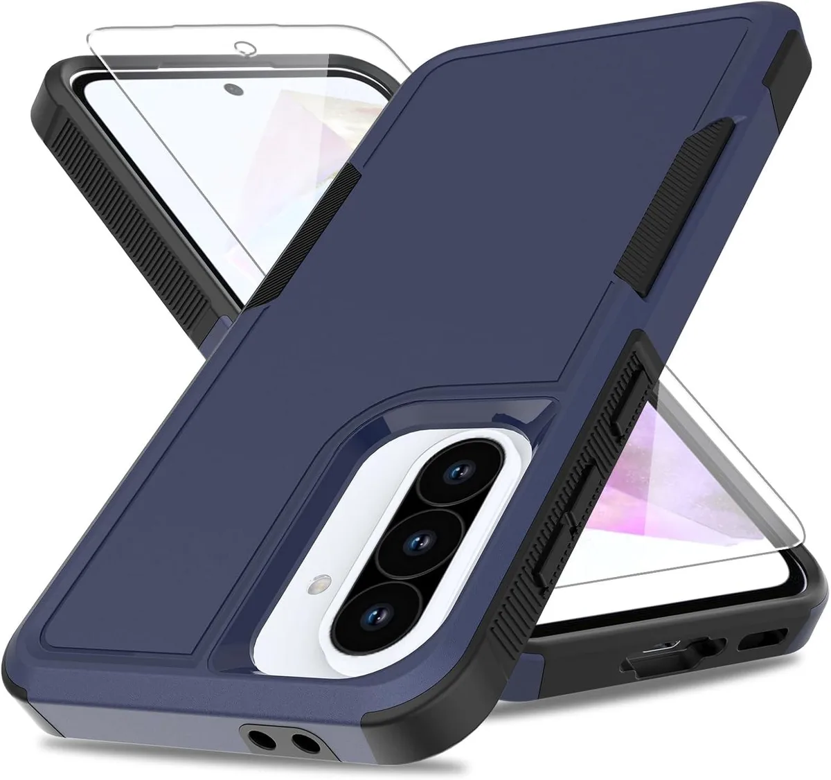 PISKEKAT PISKEKAT Galaxy A36 5G Rugged Case with Screen Protector Blue — product photo