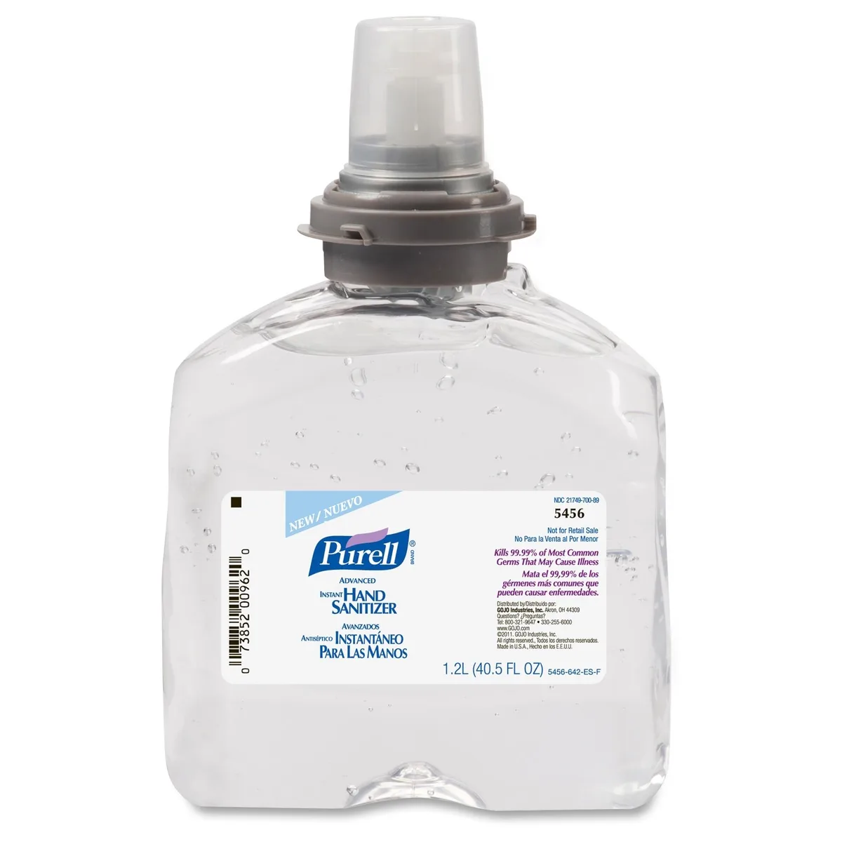 GOJO GOJO 545604CT Purell TFX Hand Sanitizer Refill 1200ml 4 Pack indoor maintenance — product photo