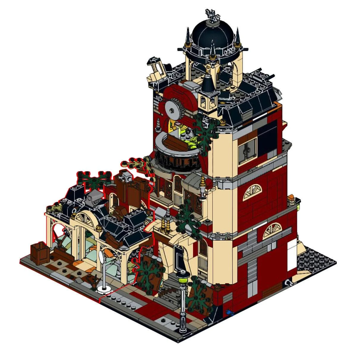 ZITIANYOUBUILD ZITIANYOUBUILD C4634 Haunted School Building Set 1512 Parts — product photo