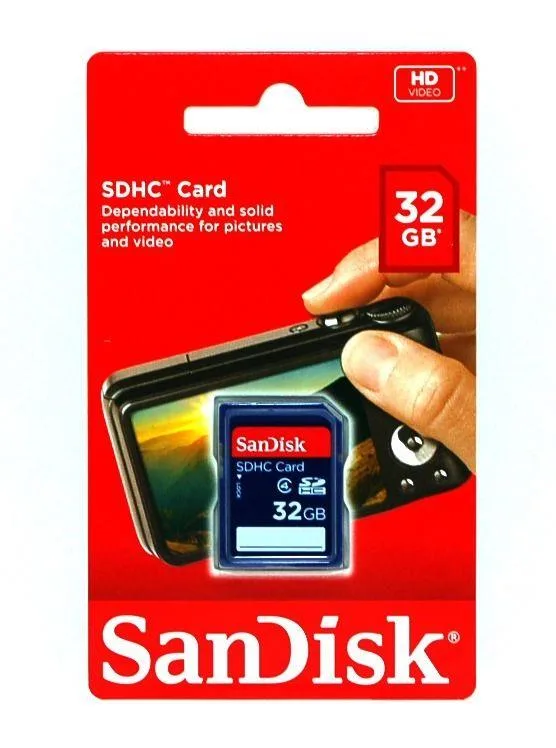 SanDisk SanDisk 32GB Class 4 SDHC Memory Card HK118---NE3 — product photo
