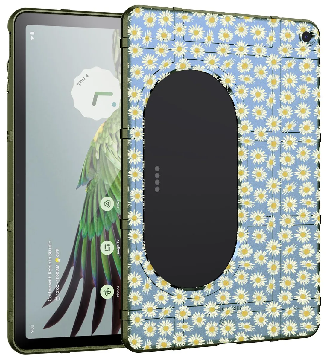 Nakedcellphone Nakedcellphone Special Ops Rugged Shield Tactical Case Packed Daisies for Google Pixel Tablet (2023) — product photo
