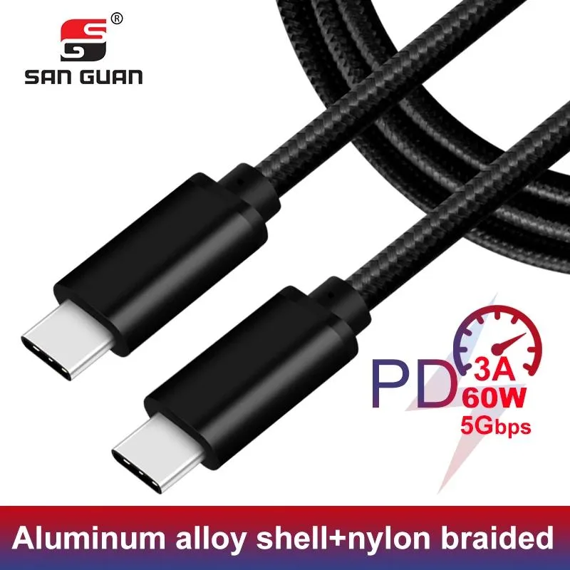 Hetai Tech Hetai Tech USB 3.1 Type-C to Type-C cable 3 m 60 W braided — product photo