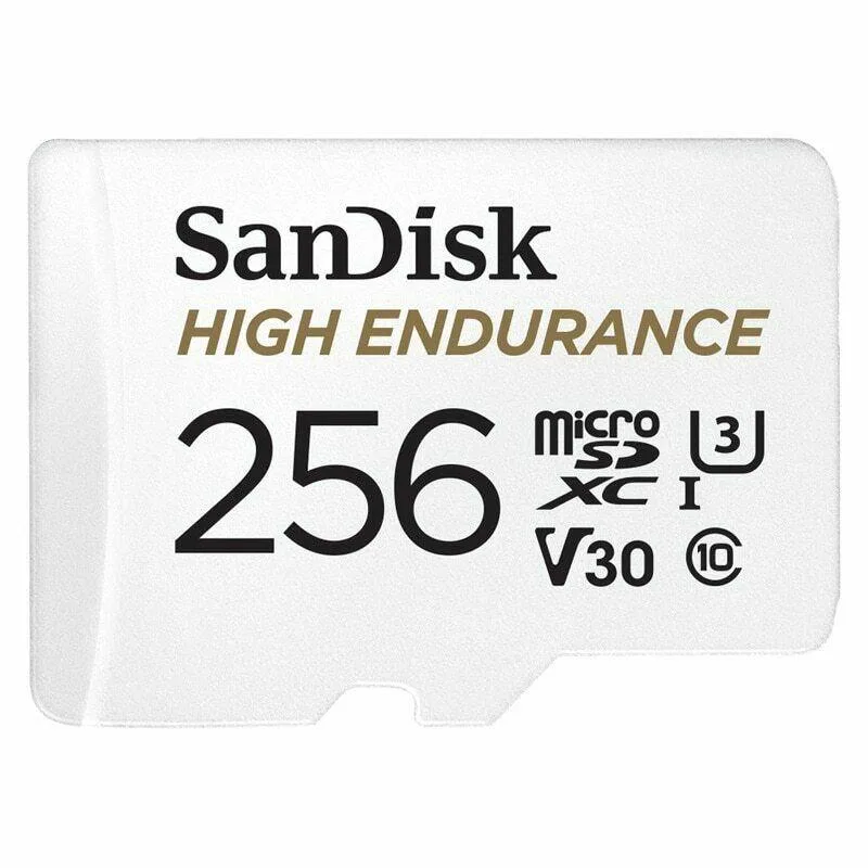 SanDisk SanDisk High Endurance 256GB microSDXC memory card — product photo