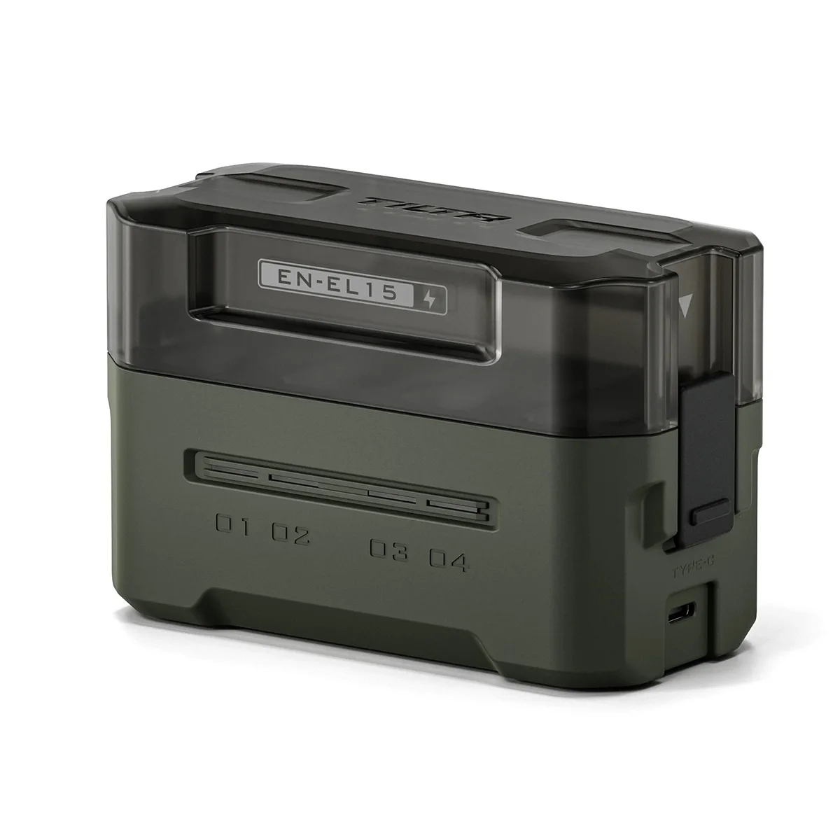 Tilta Technology Co.,Ltd Tilta Technology Co.,Ltd 4-Channel EN-EL15C Charging Station, Green — product photo