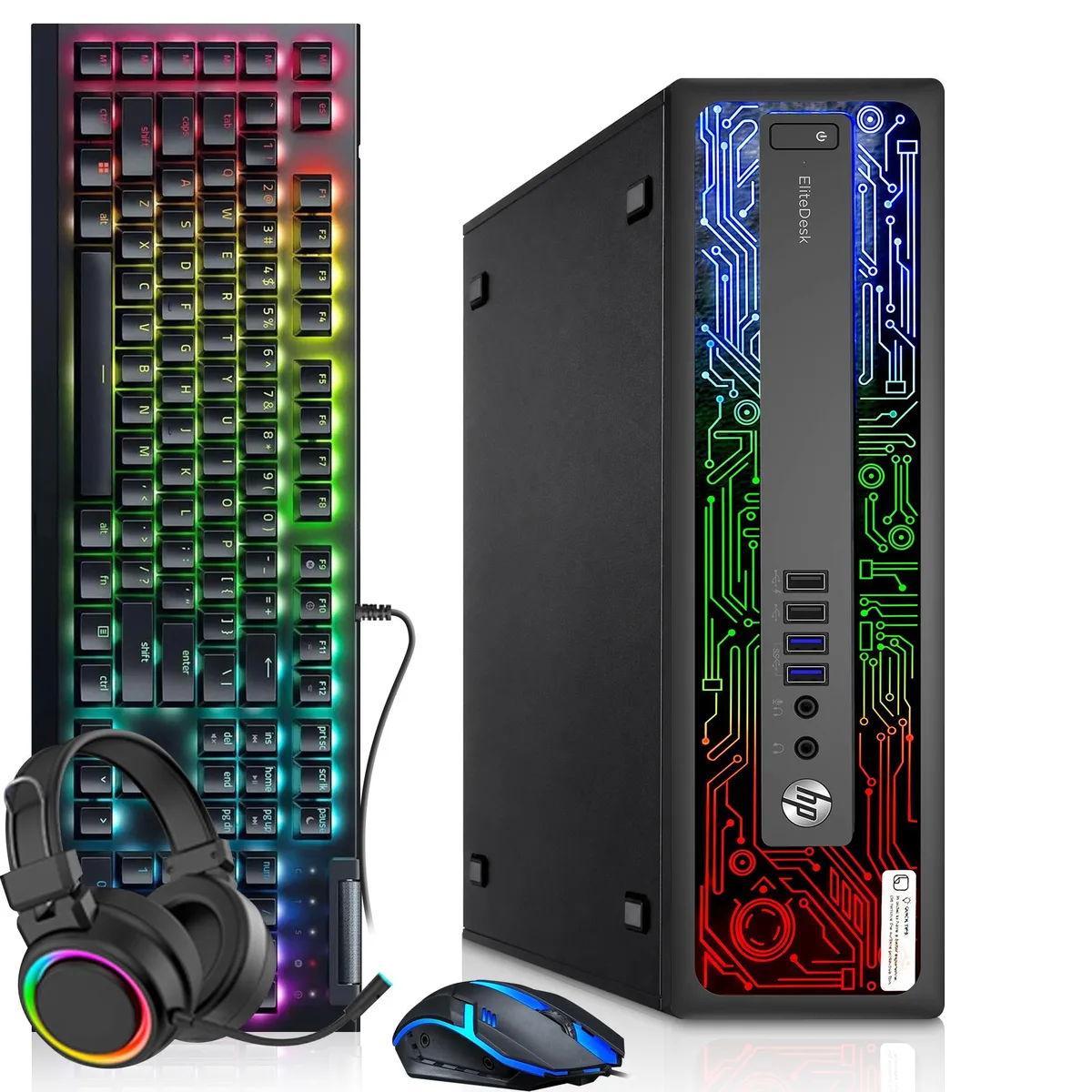 HP HP EliteDesk 800 G2 SFF i5-6500 16GB 256GB RX 550 RGB Bundle Win11 Pro — product photo