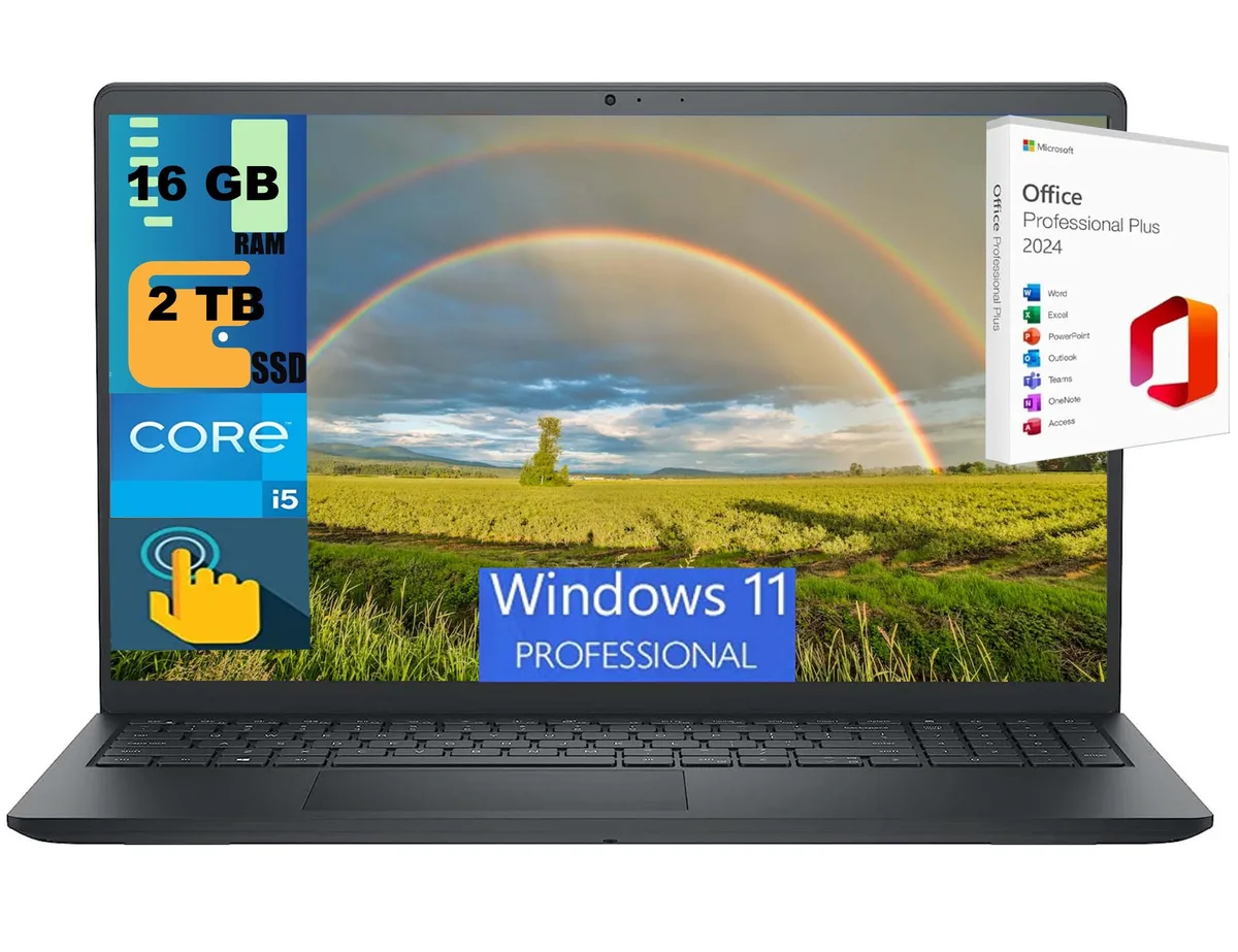 DELL DELL Inspiron 3520 15 laptop i5-1235U 16GB 2TB Touchscreen Office 2024 — product photo