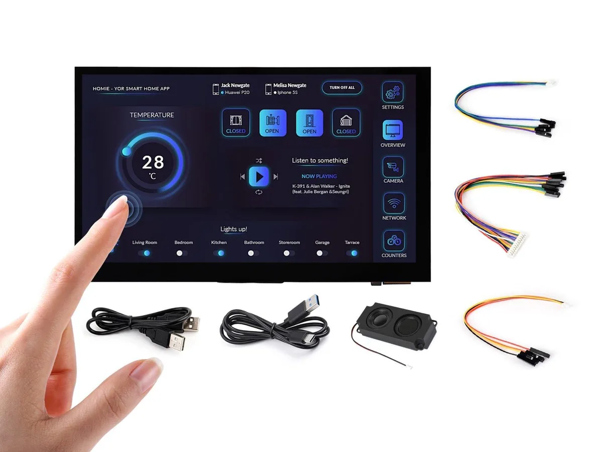 ALSEYE ALSEYE 2 in 1 accessory with 7-inch 1024x600 Touch Display — product photo