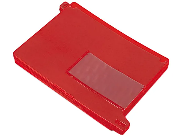 Smead Smead 61950 End Tab Out Guides with Pockets Poly Letter Red 25/Box accessory — product photo