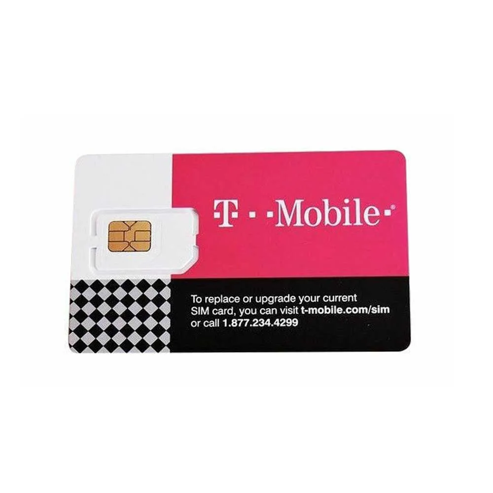 T-Mobile T-Mobile 4G LTE Triple Cut SIM Card 3-in-1 Standard Micro Nano Never Activated — product photo