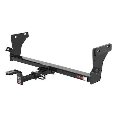 Black CURT trailer hitch with 1-1/4 inch ball mount