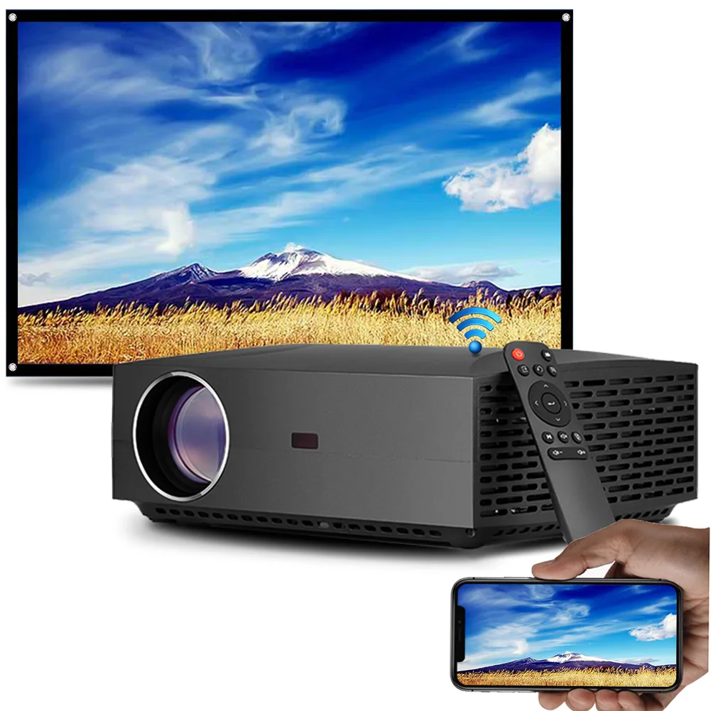 FLZEN FLZEN F30UP home theater projector 1080P 4200 lumens — product photo